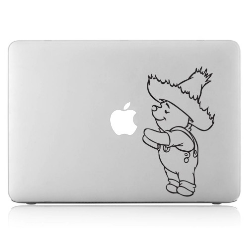 Winnie The Pooh Laptop / Macbook Vinyl Decal Sticker 